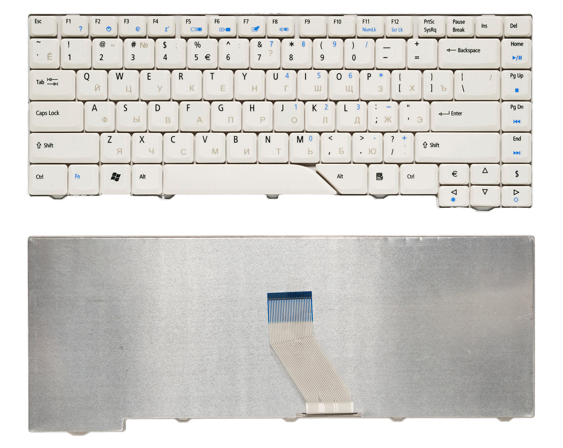 Клавиатура для Acer Aspire 5920G русская, белая