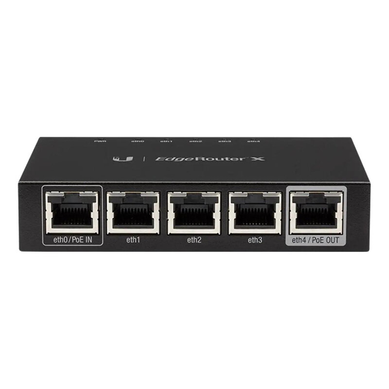 Маршрутизатор Ubiquiti EdgeRouter X (ER-X) 2 ядра (880 МГц), 1G RJ45