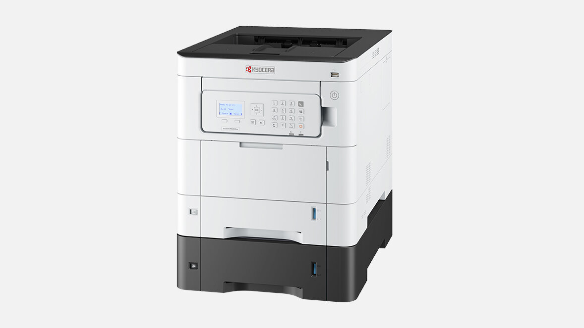 Принтер Kyocera 1102YJ3NL0 A4, цвет, 35стр/мин, 1200x1200 dpi, 1024MB, 1.2GHz, дуплекс, 600 листов, вых лоток 250 л, сетевой, USB, старт., за - фото №4