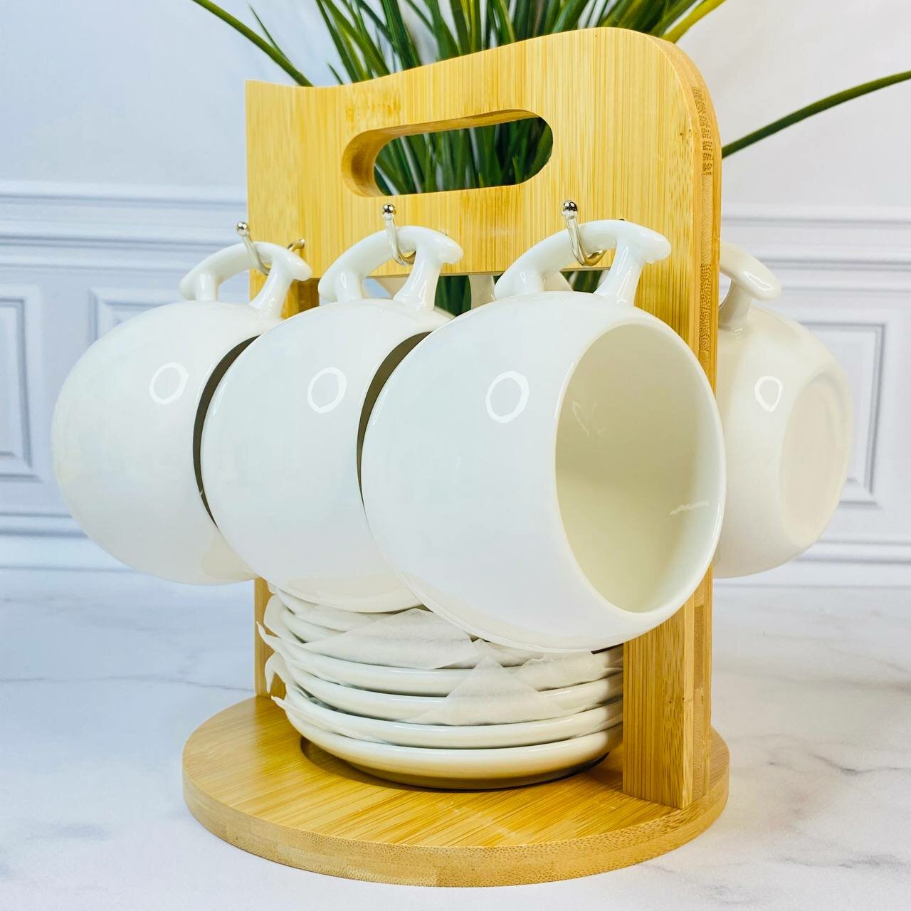 фото Набор кофейный на подставке, 13 предметов