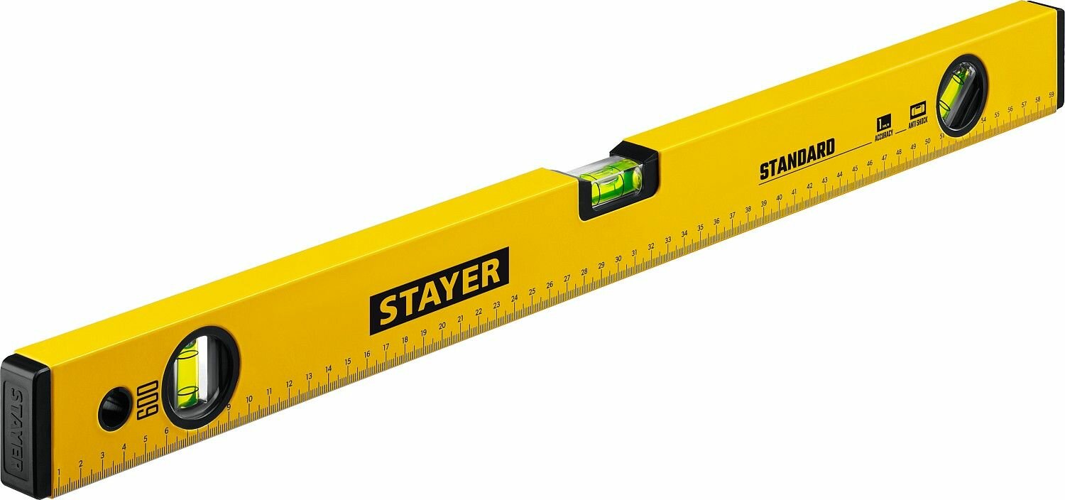 STAYER STANDARD 600 мм с линейкой уровень (3460-060)