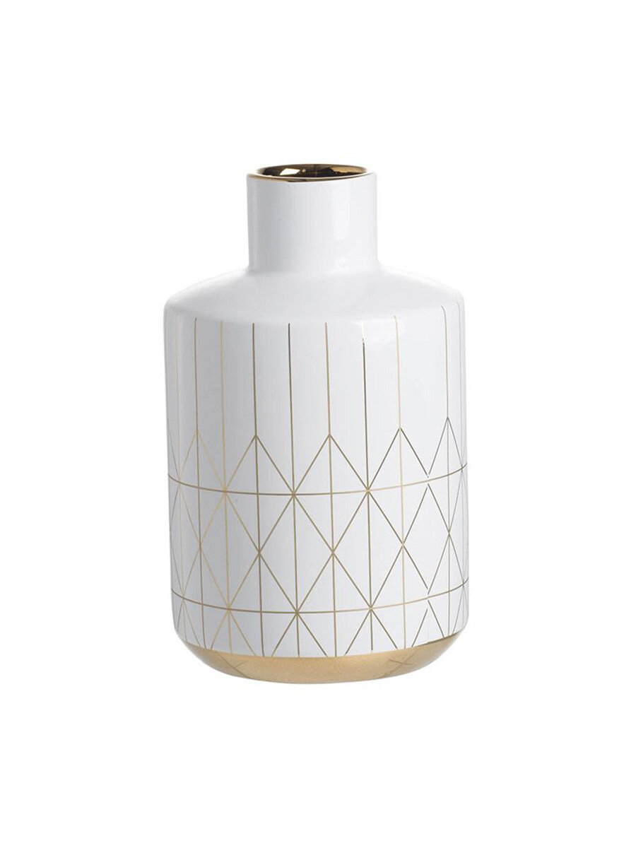 фото Ваза для цветов Glasar 16х16х25 см, керамическая