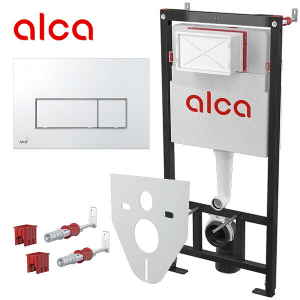 Инсталляция AlcaPlast AM101/1120 (4в1)+M570 прямоугольная белая