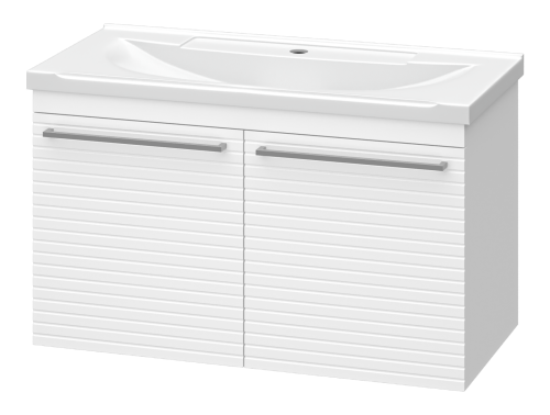 фото Тумба с раковиной Catania 80 подвесная + раковина Misty EVVA 80