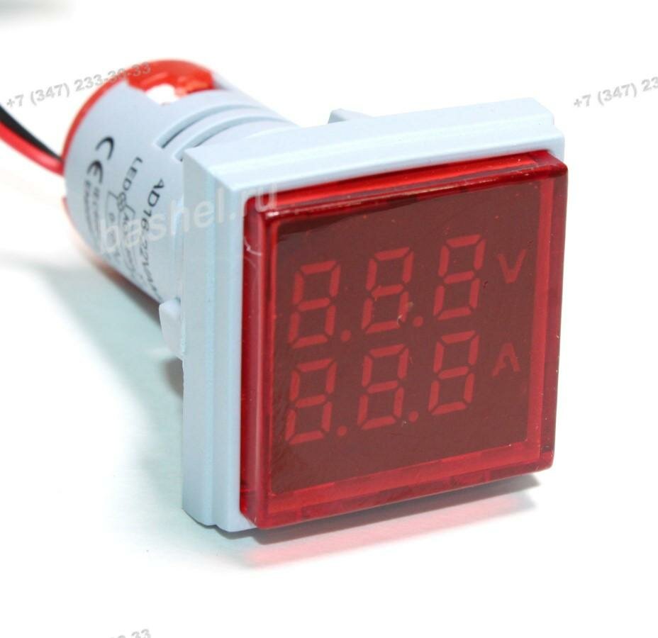 DMS-205 Цифровой вольт-амперметр AC 20-500 В~ 0-100 А красная индикация