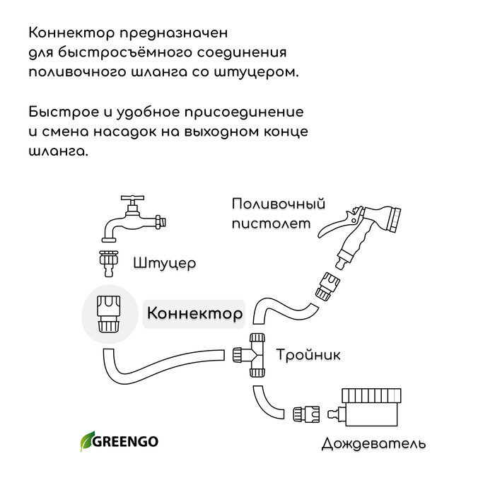 Коннектор, 3/4" (19 мм), быстросъёмное соединение, рр-пластик - фотография № 4