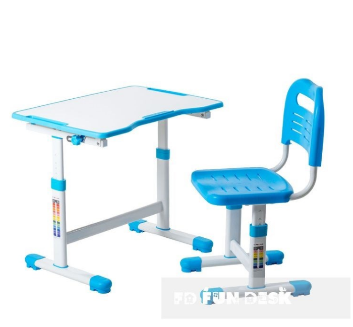FunDesk Sole II Blue комплект парта и стул-трансформеры