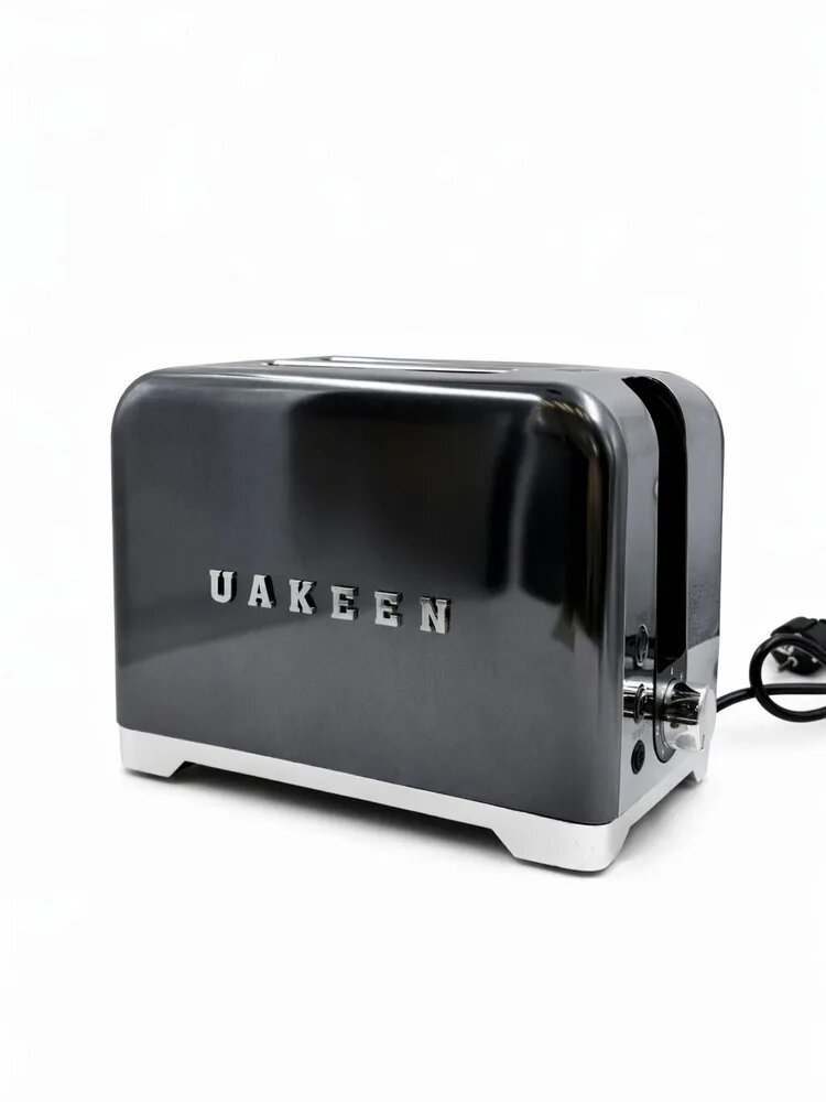 Toster Uakeen (To'q ko'k), non va buterbrod uchun, 1000W - 2
