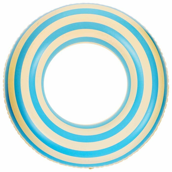Круг для плавания 90 см, цвет бело-голубой