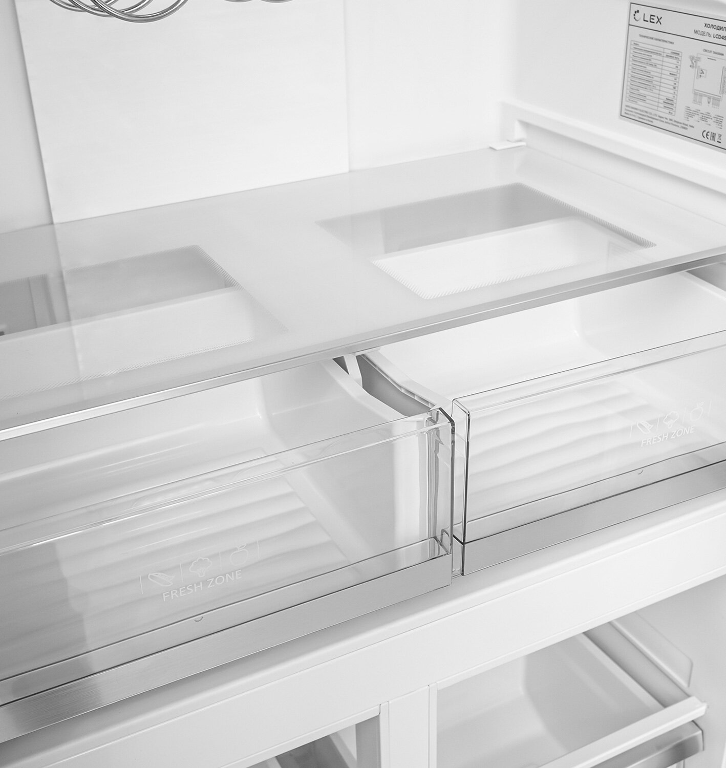 Холодильник трехкамерный Lex LCD450XID - фото №4