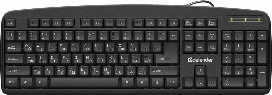 Клавиатура DEFENDER Office HB-910, черный