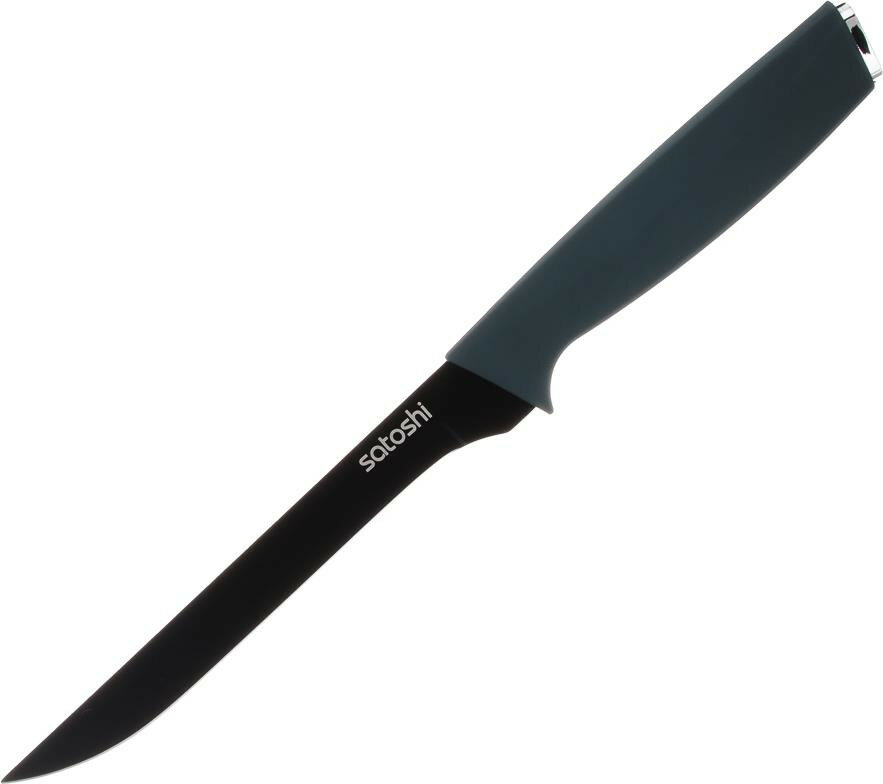 Нож (SATOSHI Орис Нож кухонный универсальный 15см, нерж. сталь с антиналипающим покрытием, софт-тач 803-367 803-367)