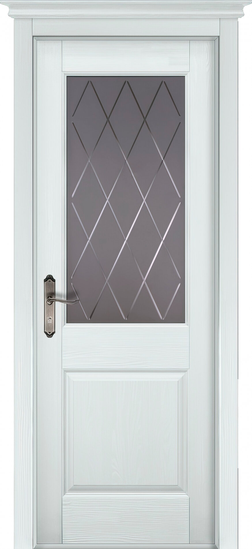 фото Межкомнатная дверь Ока Элегия до сосна эмаль белая