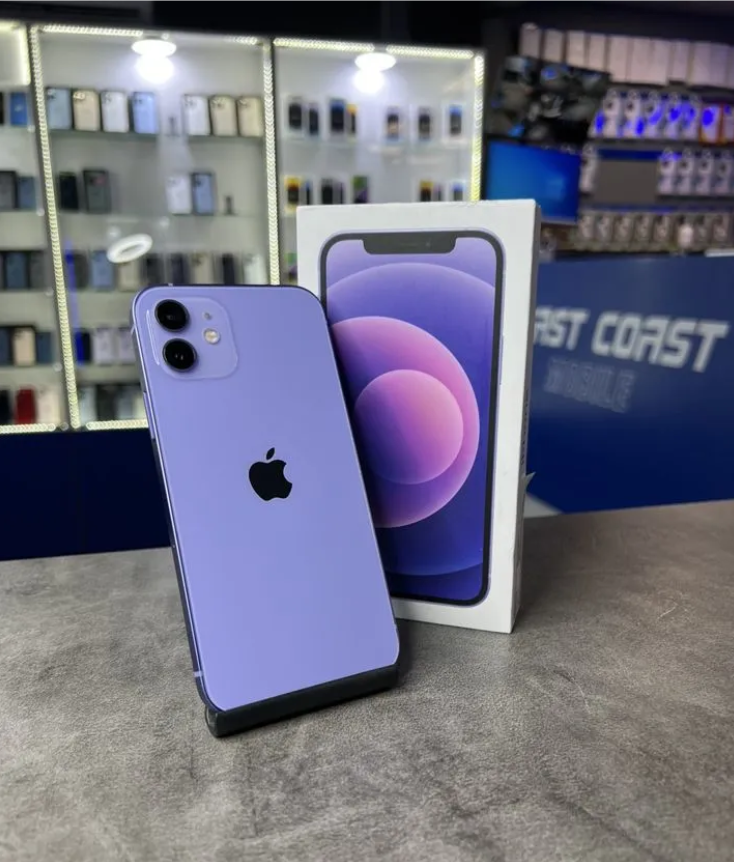 Смартфон Apple iPhone 12 128 ГБ RU, nano SIM+eSIM, фиолетовый