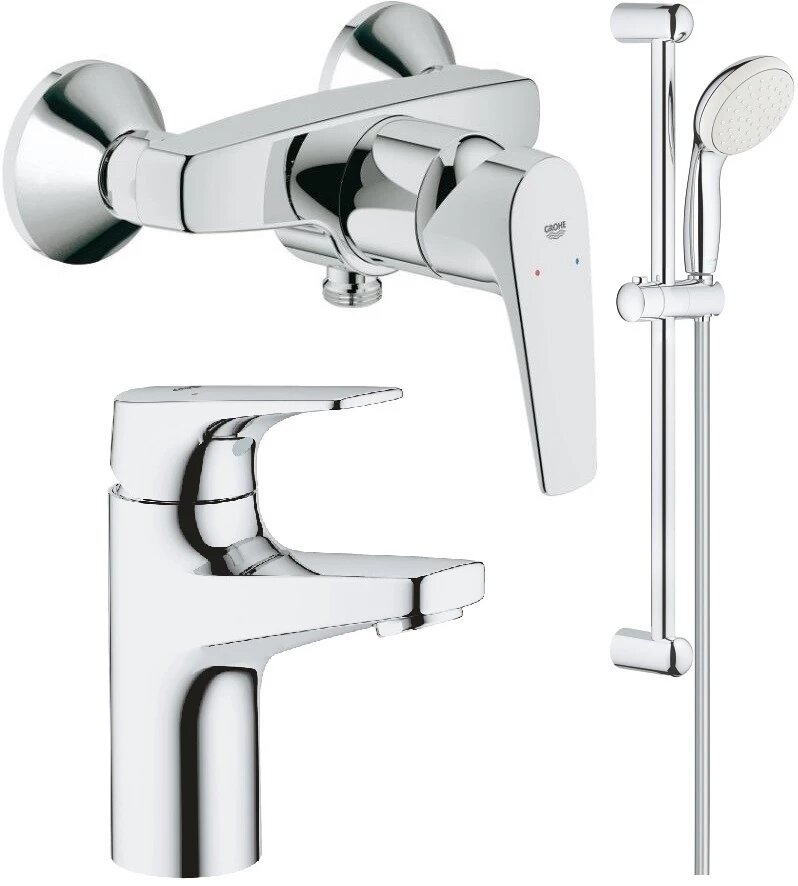 Комплект смесителей Grohe BauFlow 23755000 + 23752000 + 27924001