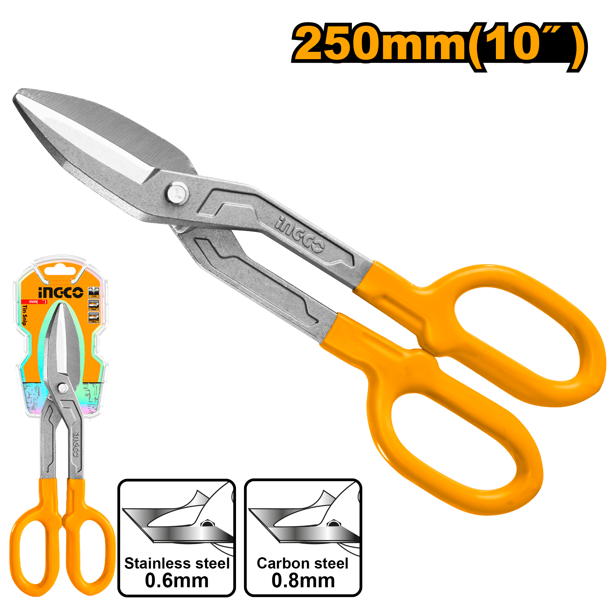 Ножницы по металлу INGCO HTS0410 250 мм