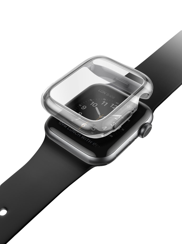 Чехол Uniq Garde для Apple Watch 4/5 44mm, термополиуретан, прозрачный - фото №4