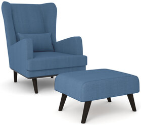 Комплект кресло и пуф Оскар Textile 4