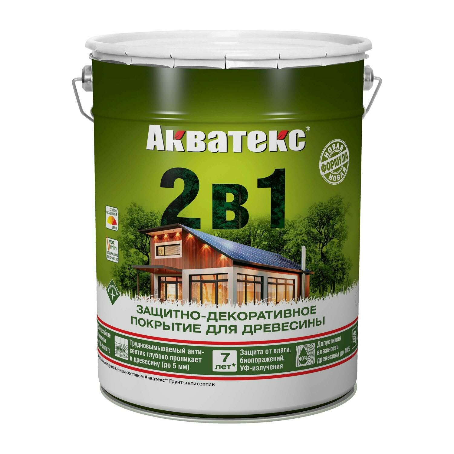 Защитно-декоративное покрытие акватекс 2в1 (бесцветный / 18л.)