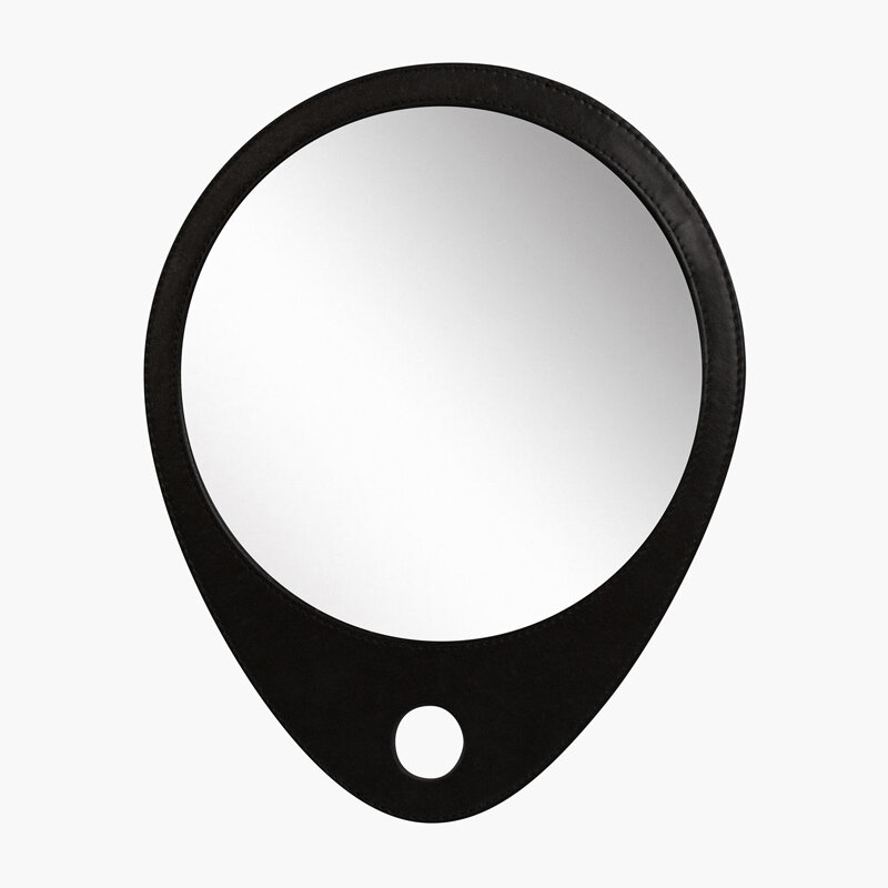 фото Зеркало заднего вида DEWAL BARBER STYLE, в черной оправе, 30,5*25 см