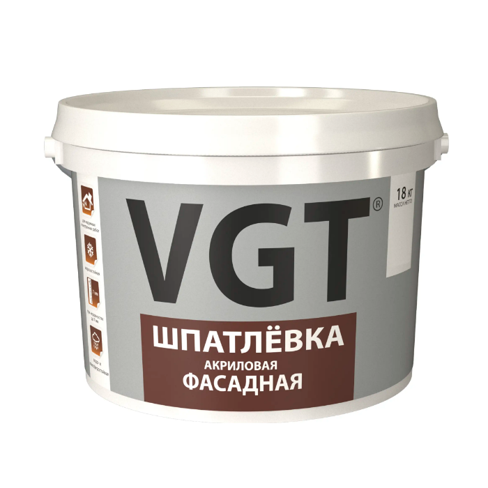 Шпатлевка VGT акриловая фасадная