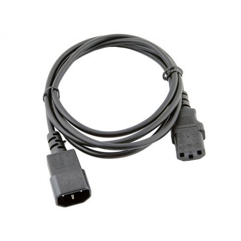 фото Сетевой кабель транзит, 1.2 м, с заземлением (3-конт. вилка и разъем)