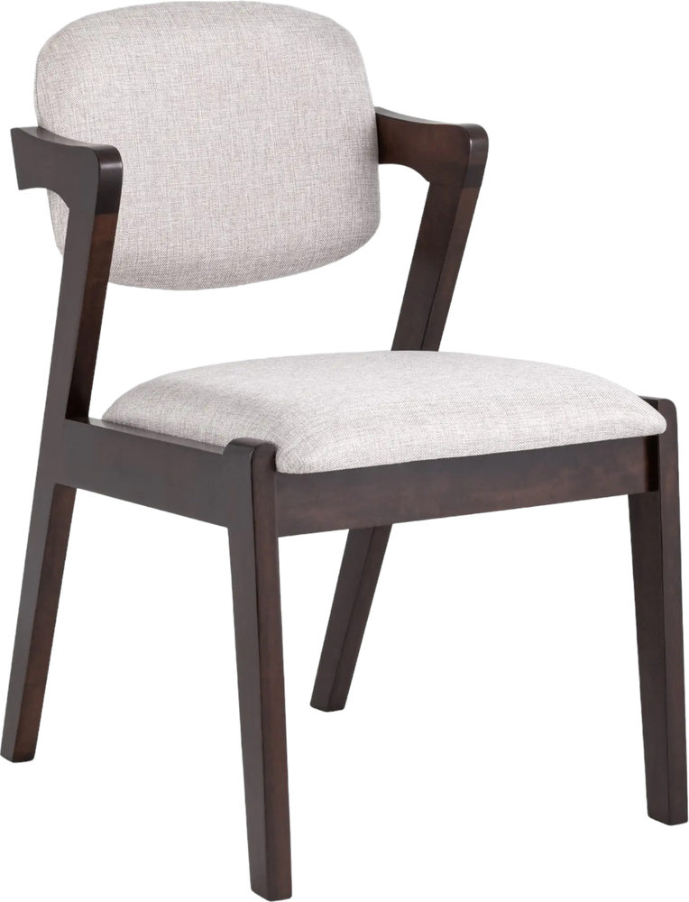 Комплект стульев Stool Group Viva эспрессо, мягкое сидение светло-серое 2 шт