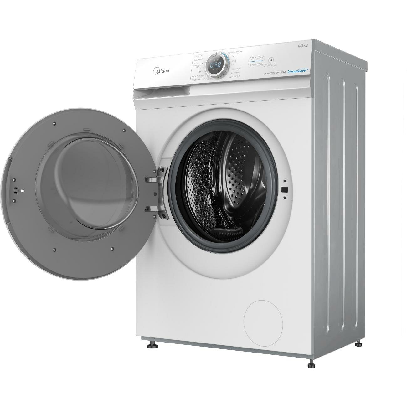 Стиральная машина узкая Midea MF100W70BS/W-RU - фотография № 3