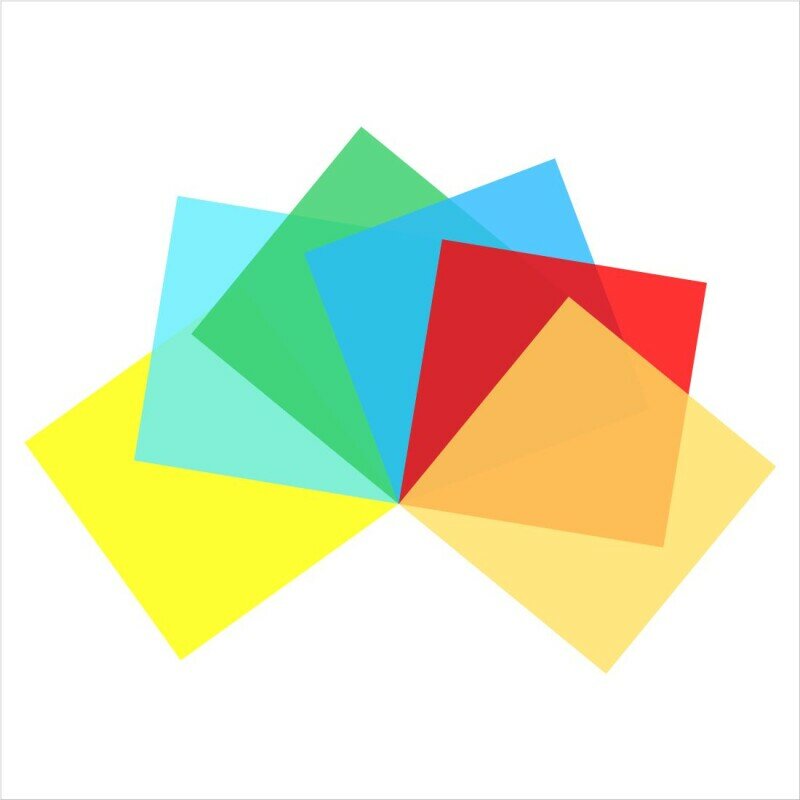 фото Набор №1 цветные гелевые фильтры 30x30 см 6 шт. Fotokvant Color Kit (3245)