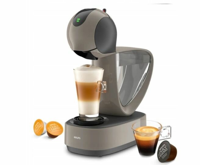 Капсульная кофемашина Krups Dolce Gusto Infinissima 15 бар, серый - фотография № 2