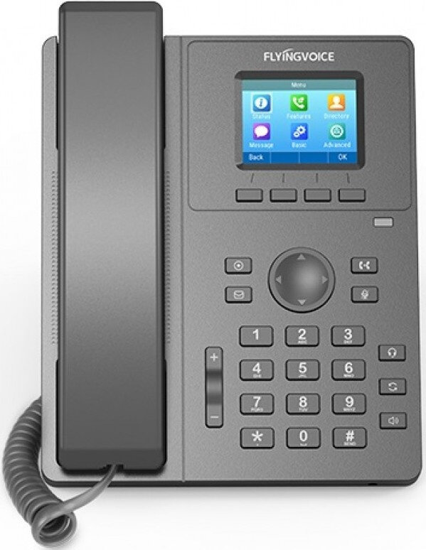 Телефон IP Flyingvoice P11P серый упак1