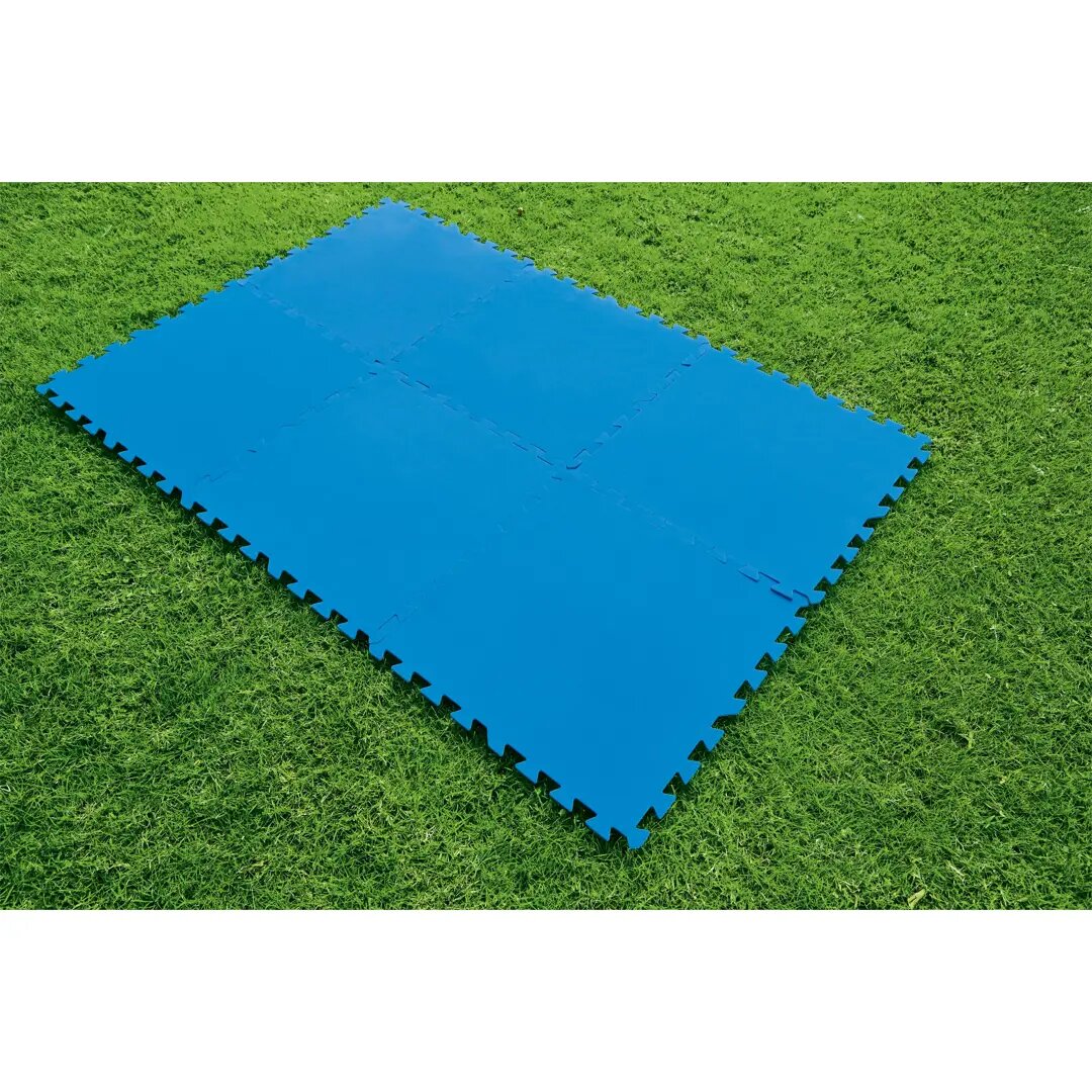 Подложка для бассейнов Bestway 50х50 см пластик синий упаковка 9 штук - фотография № 5