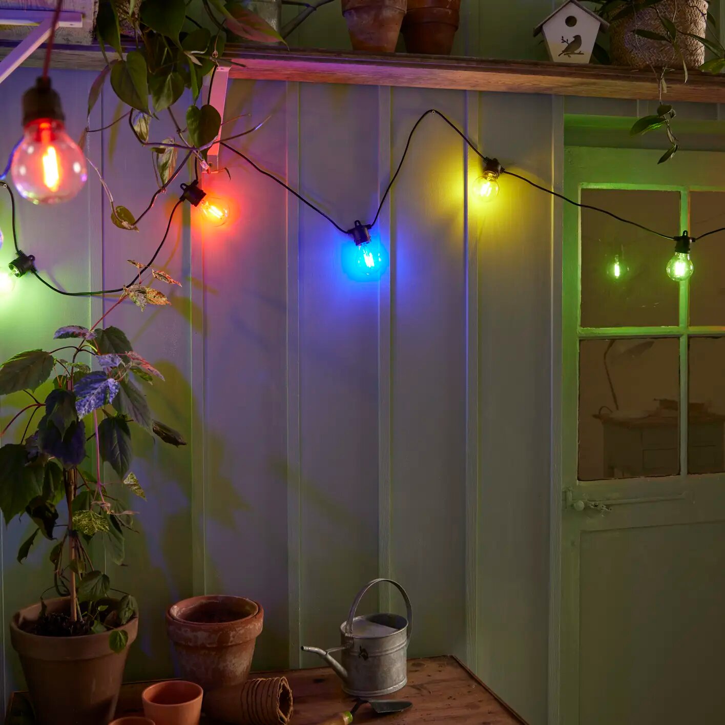 фото Гирлянда светодиодная уличная Inspire Minta IP44 цвет черный