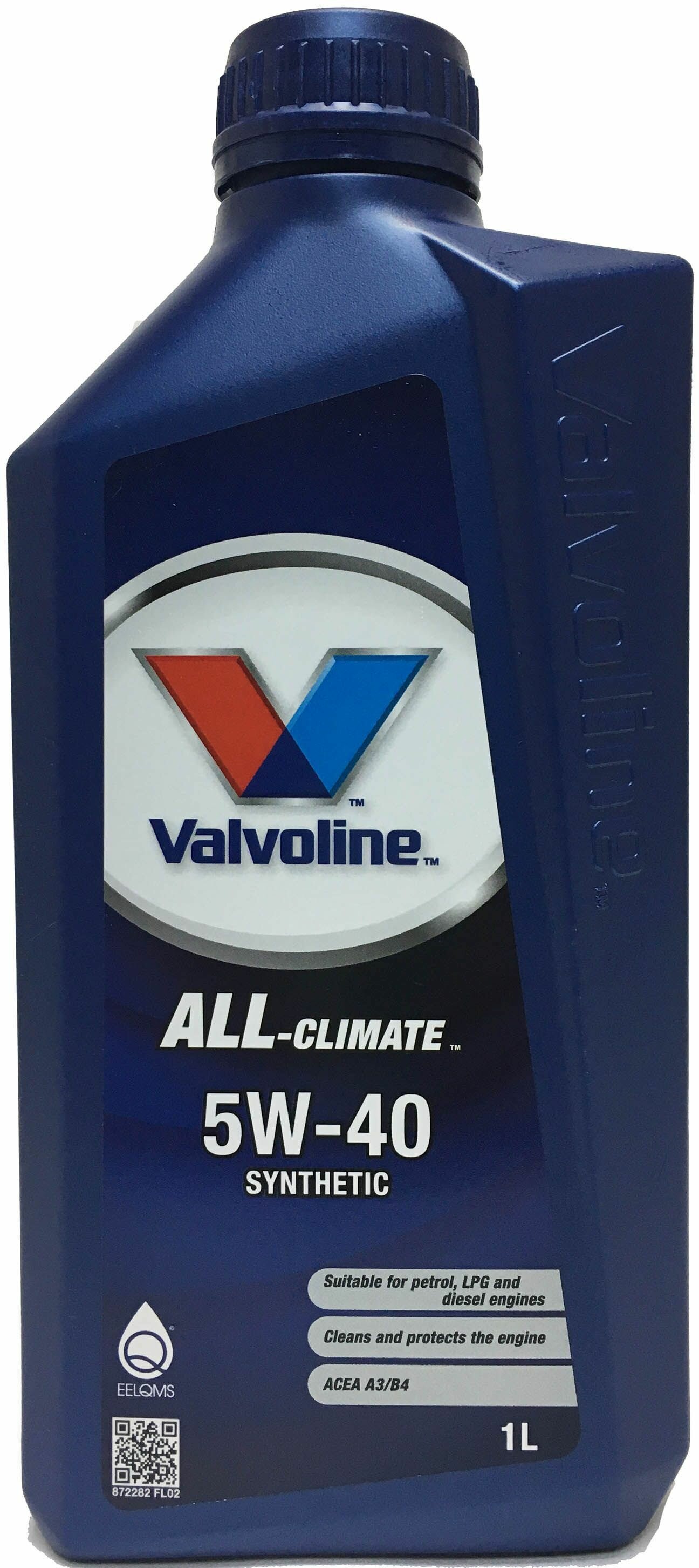 Масло моторное 5W40 Valvoline ALL CLIMATE C3 API SN/CF ACEA C3 (синт) пластик (1 л.)