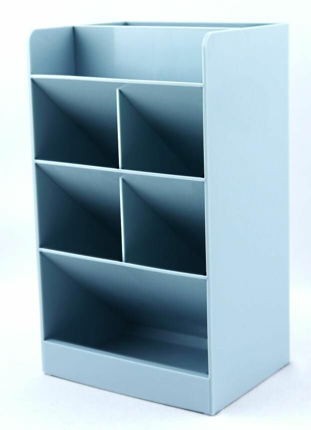 фото Органайзер настольный 120*91*206мм синий +наклейка (247)