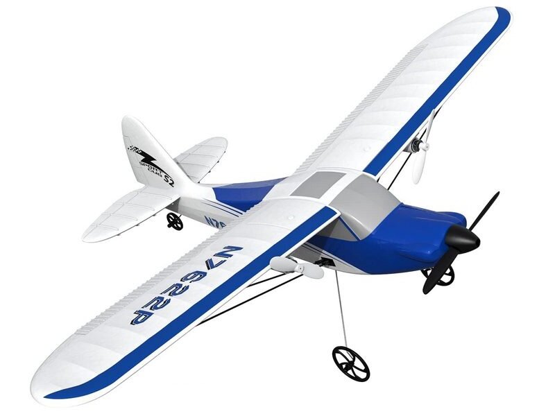 Радиоуправляемый самолет Volantex RC Sport Cub 400мм (синий) 24G 2ch LiPo RTF with Gyro