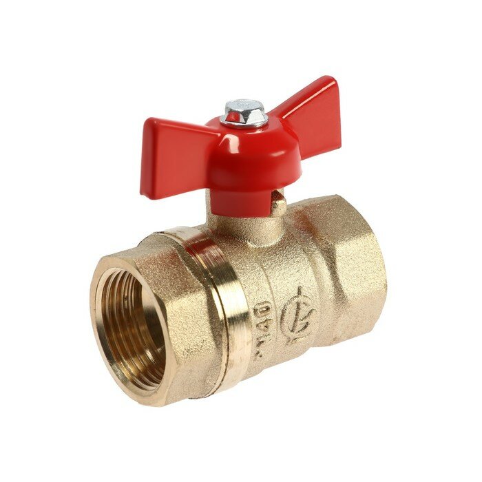 фото Кран шаровой "галлоп" DN-20 230, внутренняя/внутренняя резьба 3/4", бабочка