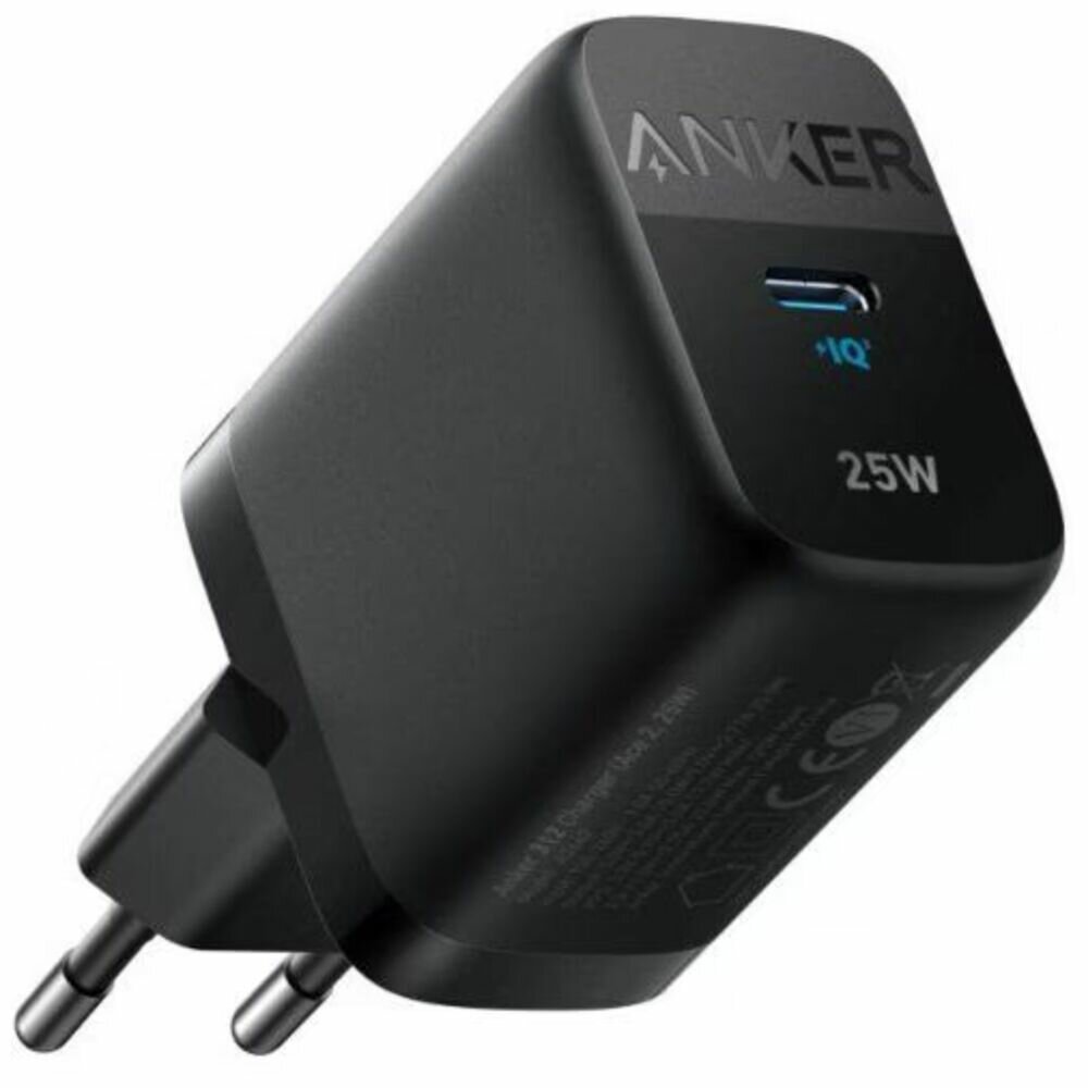Зарядка для Samsung: Anker 312 25Вт USB-C (PPS PD) Компактное зарядное устройство черный