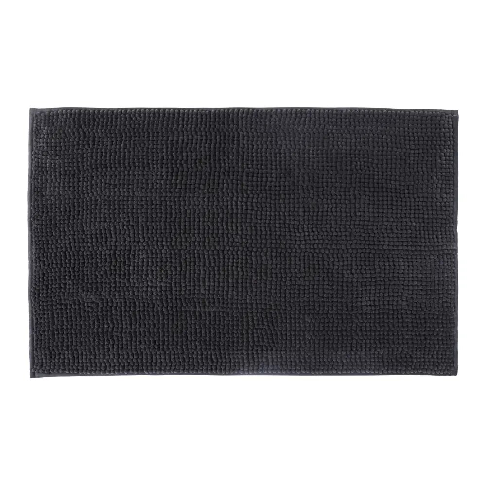 фото Коврик для ванной комнаты Sensea Easy 50x80 см цвет антрацит