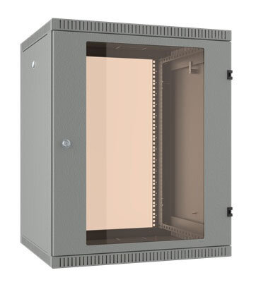 Шкаф коммутационный NT WALLBOX 15-63 G (084700) настенный 15U 600x350мм пер.дв.стекл направл.под зак