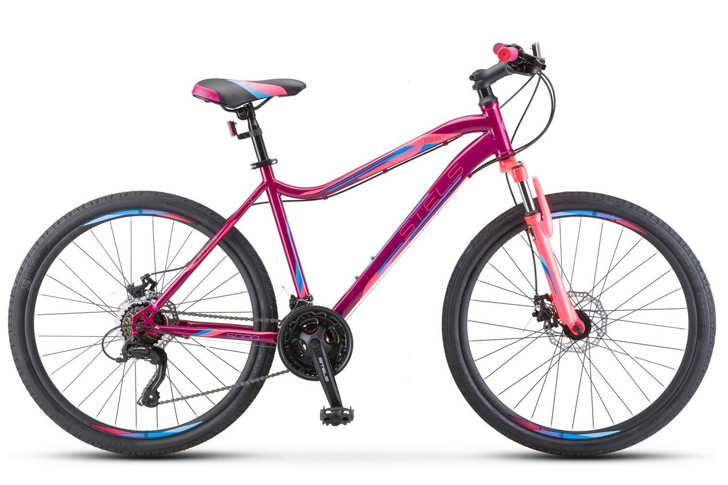 Велосипед STELS Miss 5000 MD 26 V020 (2022) фиолетовый/розовый 16"
