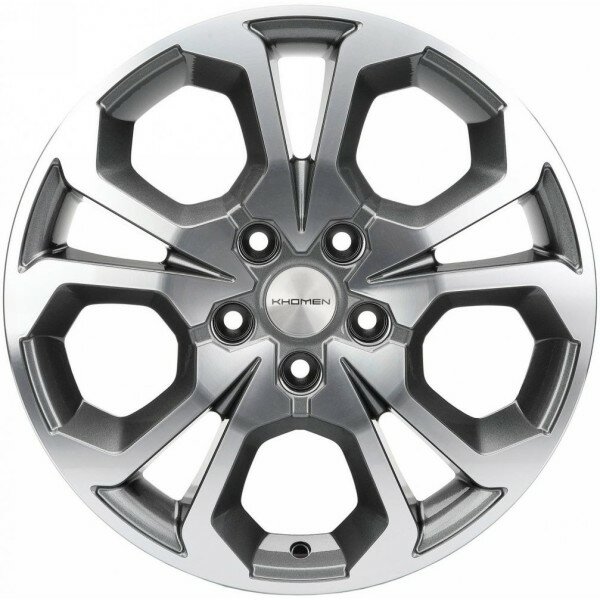 Колесный диск Khomen Wheels KHW1711 6,5x17 5*108 ET33 60,1 Gray-FP