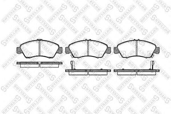 Колодки тормозные дисковые передние для Хонда Фит 2007-2014 год выпуска (HONDA FIT GE#) STELLOX 430 002B-SX