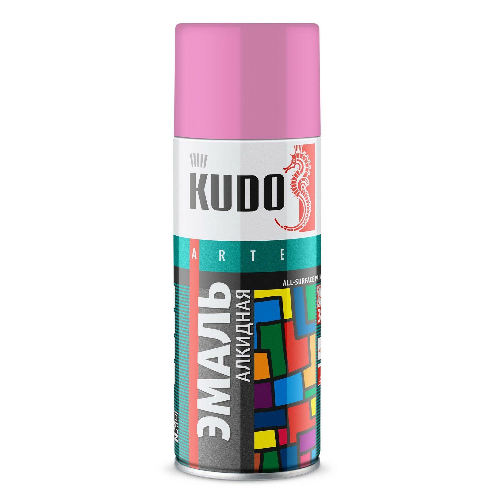 Краска KUDO розовая 520 мл аэрозоль