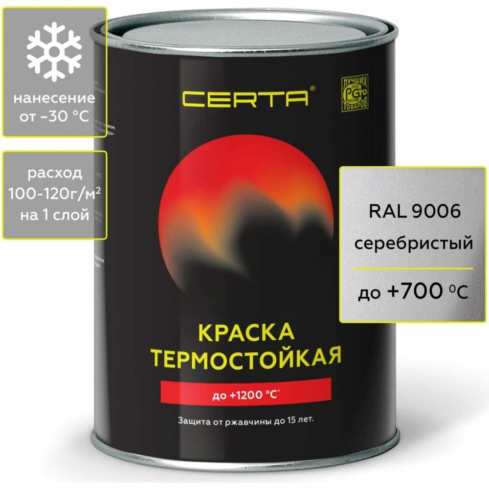 фото Термостойкая антикоррозионная эмаль Certa CPR00048