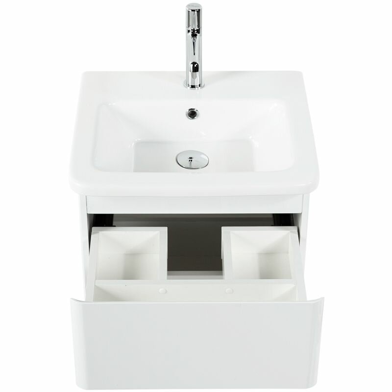 Тумба под раковину Belbagno Albano CER-500-2C-SO-BL Bianco Lucido - фото №5