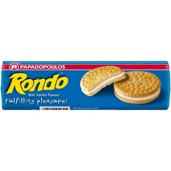 Печенье-сэндвич Papadopoulos «Рондо» с ванильным кремом 250 г