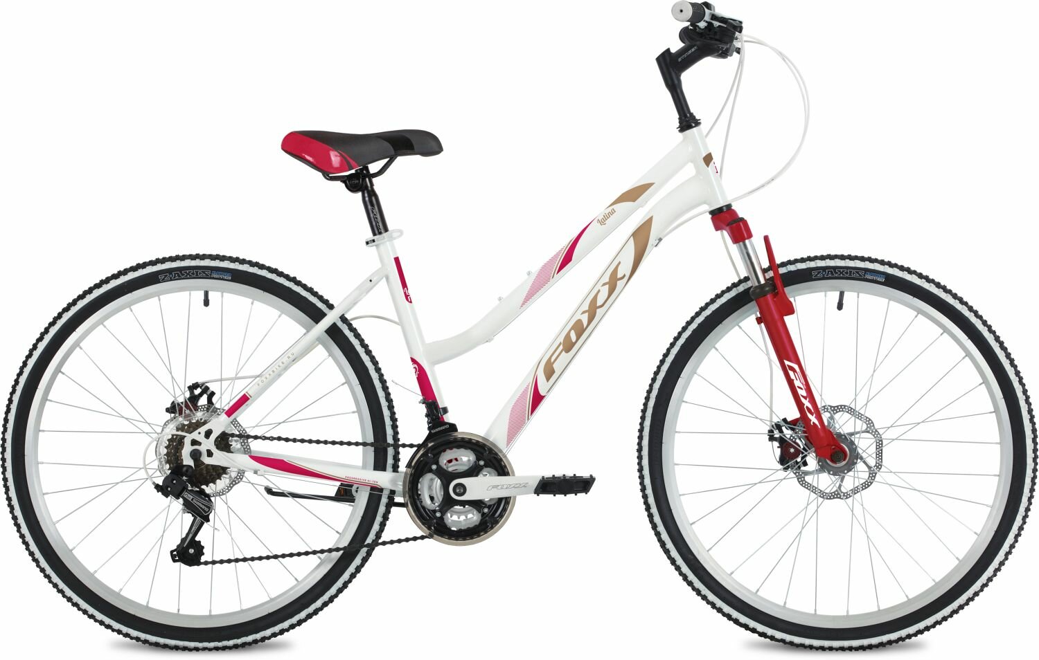 Городской велосипед Foxx Latina 26 (2024) 15 AND quot 26SHD. LATINA.15WH4 (белый)