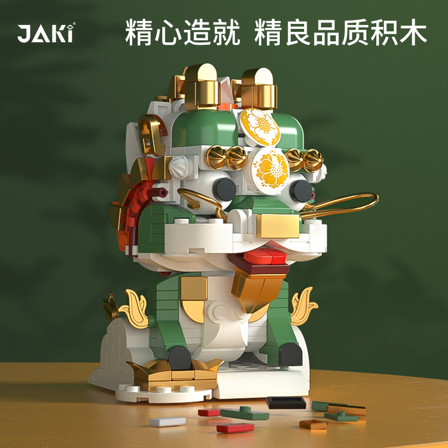 Конструктор 3Д JAKI Китайский дракон малыш, подвижные элементы, 363 деталей - JK5132