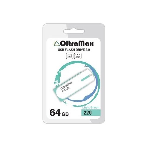 USB flash накопитель Oltramax OM-64GB-220-св.зеленый